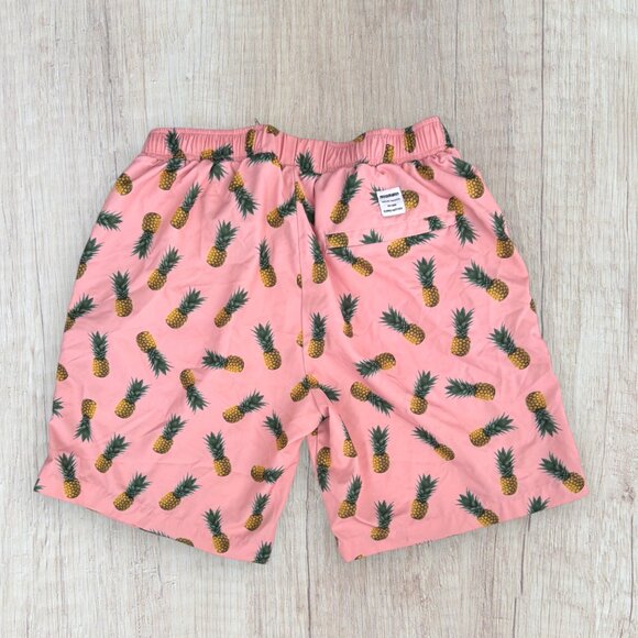 Mossman Australia Swim Trunks Pink Pineapple Print Mens XL Tropical Swimsuit - Picture 4 of 4